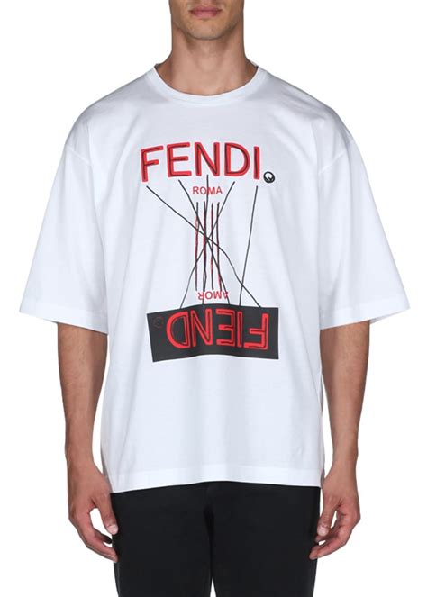 fendi men's t shirt sale|Fendi fiend t shirt.